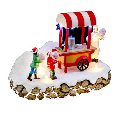 Village de Noël Barbe à papa 7 LED ATMOSPHERA