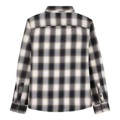 Chemise en coton beige à carreaux avec une coupe droite et un col français TEDDY SMITH
