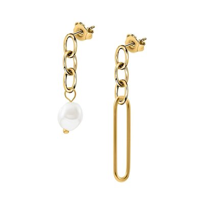 Pendantes en acier et perle de culture CLEOR