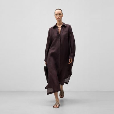 Robe chemisier en ramie ADOLFO DOMINGUEZ