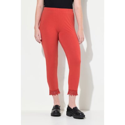 Legging 7/8, bordure en dentelle, coton bio ULLA POPKEN