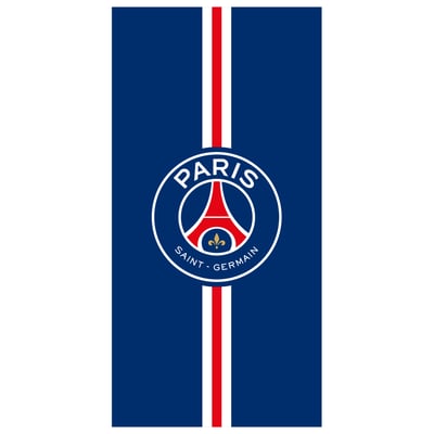 Serviette de bain et de plage imprimé 100% coton, Paris Saint Germain HECHTER PSG