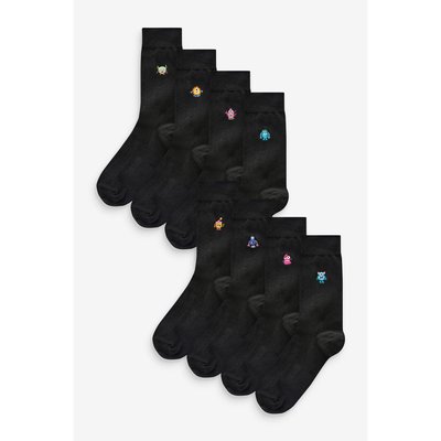 Chaussettes à motif amusant brodé, 8 paires NEXT