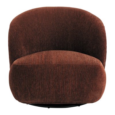 Fauteuil velours côtelé BLANC D’IVOIRE