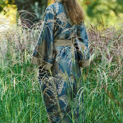 Kimono long satin de coton RAINFOREST GARNIER THIEBAUT