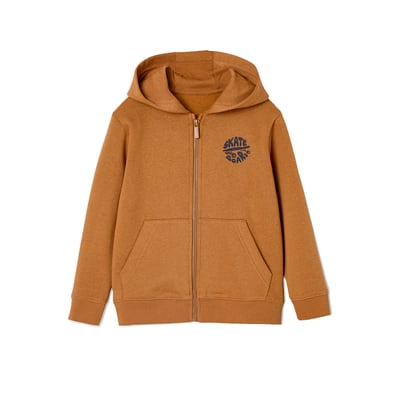 Sweat zippé à capuche Basics VERTBAUDET