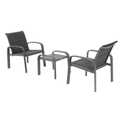 Salon de jardin duo Elyn aluminium et texaline HESPERIDE