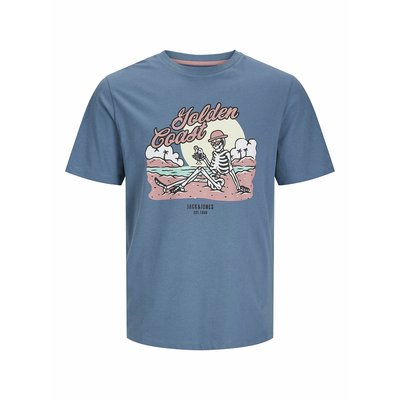 T-shirt con teschio stampato JACK & JONES
