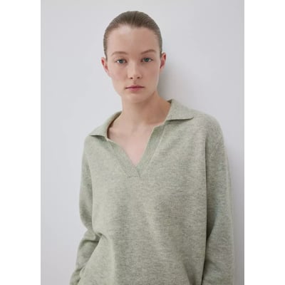 Pull-over maille col polo MANGO