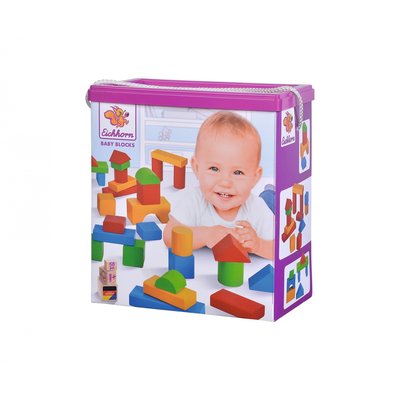 Eichhorn Blocs de construction en bois colorés bébé EICHHORN
