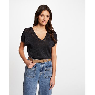 Pull col V en fine maille MORGAN