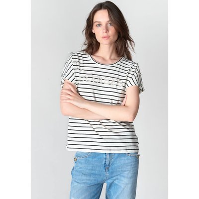 Gestreiftes T-Shirt mit Logo-Print LE TEMPS DES CERISES