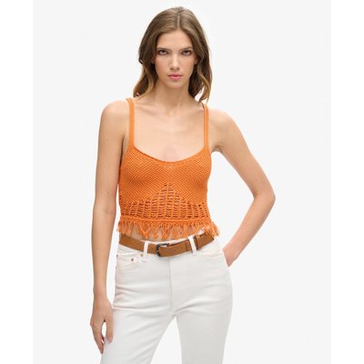Haut vintage en crochet à franges SUPERDRY