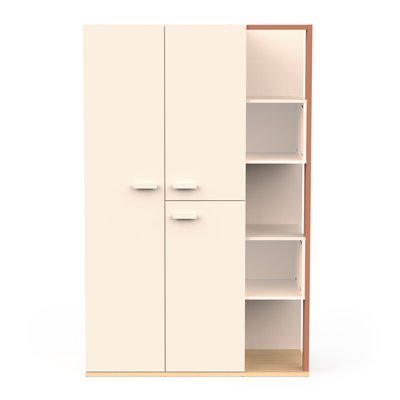 Armoire 3 portes ouvrantes et 5 niches L119,7 cm - CAMILLIA CALICOSY
