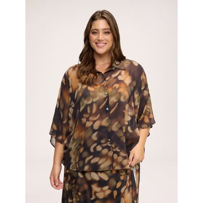Blouse kimono imprimée FIORELLA RUBINO