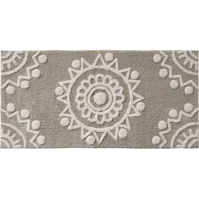 Tapis de bain déco à motif embossés PONDICHERY GUY LEVASSEUR