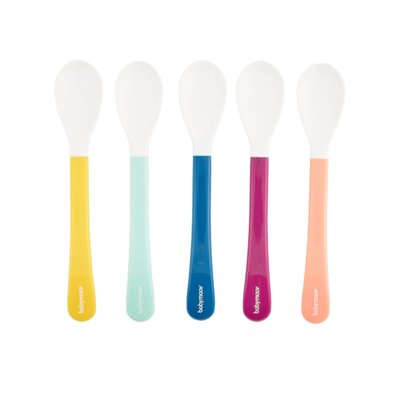 Lot de 5 cuillères 2ème âge multicolores BABYMOOV