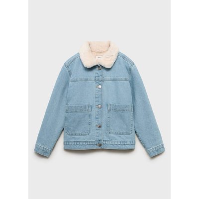 Blouson denim fourré mouton MANGO KIDS