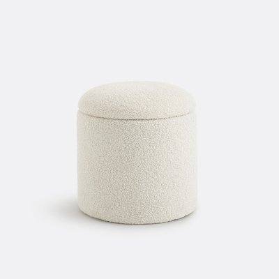 Пуф из ткани букле с ящиком, Timour LA REDOUTE INTERIEURS