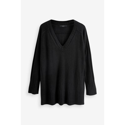 Pull tunique noir sale