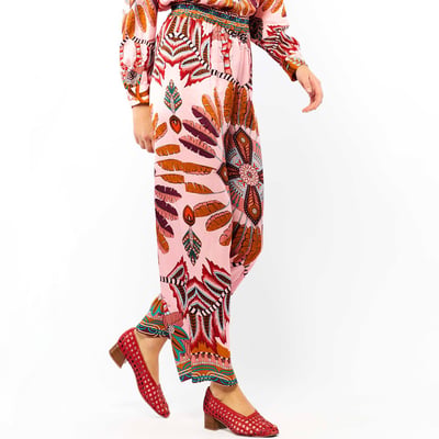 Pantalon droit imprimé ATHENA WILD
