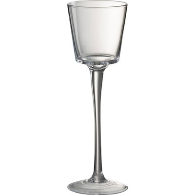 Bougeoir conique sur pied en verre transparent élégant RECOLLECTION