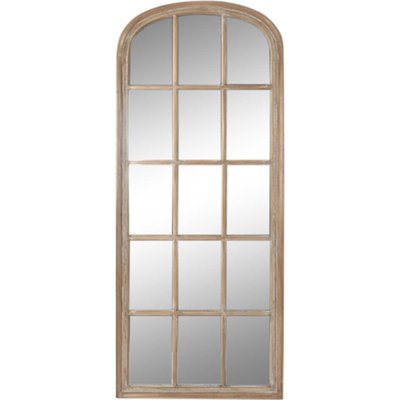 miroir fenêtre bois naturel style traditionnel décapé RECOLLECTION