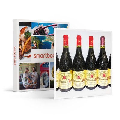 Assortiment de 6 bouteilles de châteauneuf-du-pape livré à domicile- SMARTBOX - Coffret Cadeau Gastronomie SMARTBOX