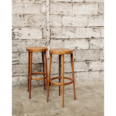 Paire de tabourets Baumann Axel N°457 - Bon état DEBONGOUT
