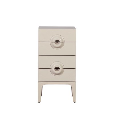 Petit meuble de rangement 4 tiroirs en bois et métal H89cm - Merge WOOOD
