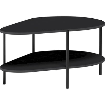 Table basse organique MALUMI métal avec tablette RECOLLECTION
