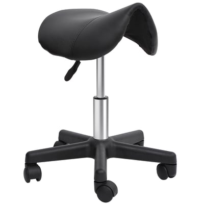 Tabouret de salon Métal Noir HOMCOM
