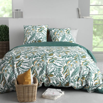 Parure housse de couette en coton imprimée, Sally C DESIGN HOME TEXTILE