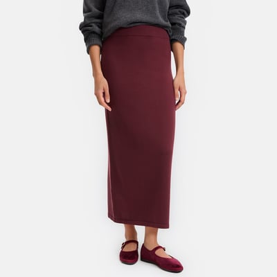 Jupe longue droite, en tricot LA REDOUTE COLLECTIONS