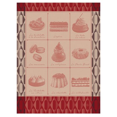 Torchon en Coton, PÂTISSERIES FRANÇAISES LE JACQUARD FRANCAIS
