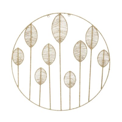 Décoration murale ajouré en jute - Feuille AUBRY GASPARD