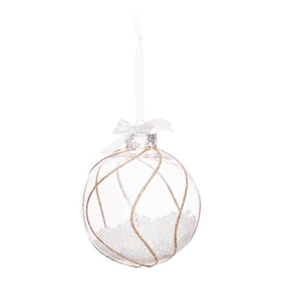 Boule intérieur billes D.10 cm FEERIC LIGHTS & CHRISTMAS