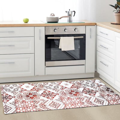 Tapis de cuisine carreaux de ciment  AZULEJOS VINYLE - vinyle antidérapant THE DECO FACTORY