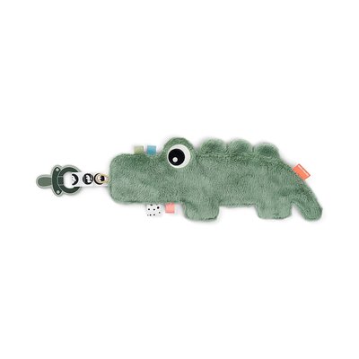 Doudou attache sucette Croco DONE BY DEER