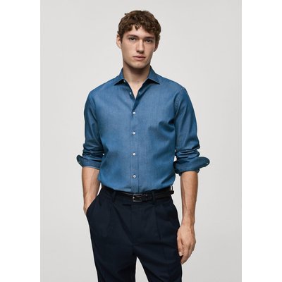 Chemise chambray 100 % coton MANGO MAN
