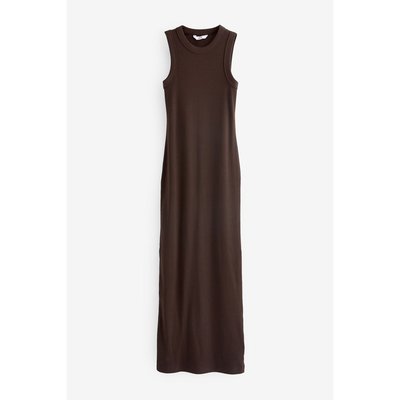 Robe longue côtelée sans manches à dos nageur NEXT