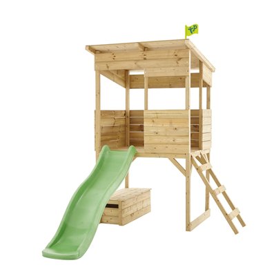 Maisonnette cabane sur pilotis avec toboggan CIMES TP TOYS