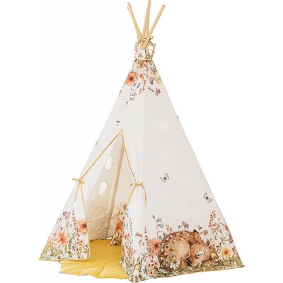 Tente tipi en coton, wildflowers RECOLLECTION