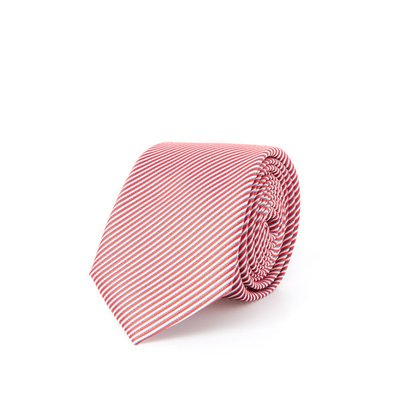 Cravate 100% soie motif lignes DRAEGER PARIS
