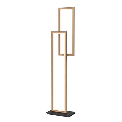 Lampadaire dimmable LED PESCARA en métal   et bois EGLO