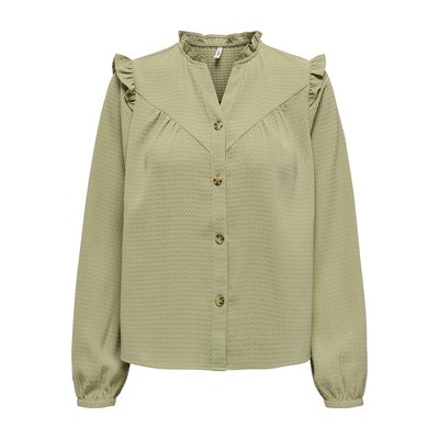 Camisa com gola mao ONLY