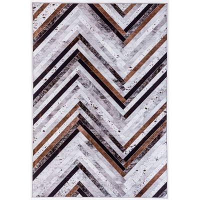 Tapis imprimé Serena, aspect cuir, plat GINO FALCONE