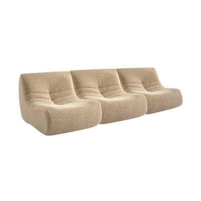 Chauffeuse tissu effet alpaca 3 places SOKOL SWEEEK