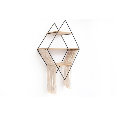 Etagère murale ethnique Macramé HEART OF THE HOME
