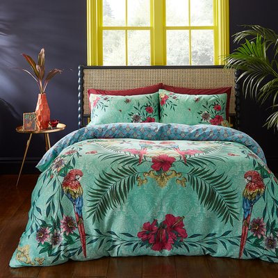 Paradise Parrot Sateen Duvet Cover Set MATTHEW WILLIAMSON